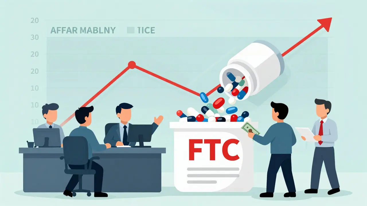 FDA agents stopping a brand-name company from paying a generic maker to delay market entry.